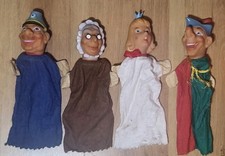 4 x Vintage Punch & Judy Hand