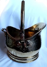 Vintage Hammered Brass Coal