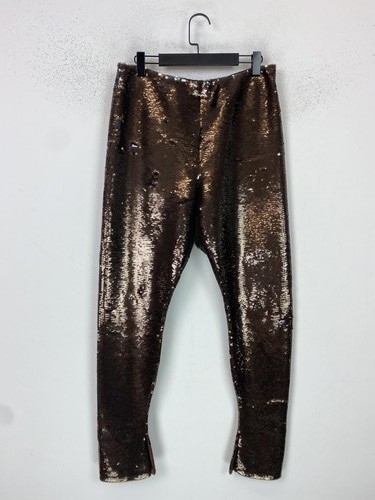 Bronze sequin trousers - bronze,
