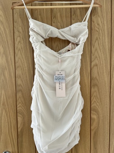 Polly ivory ruched mesh - ruched,