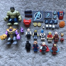 Lot Of Marvel Lego - Minifigures And Plates