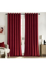 Red Velvet Curtains,Blackout
