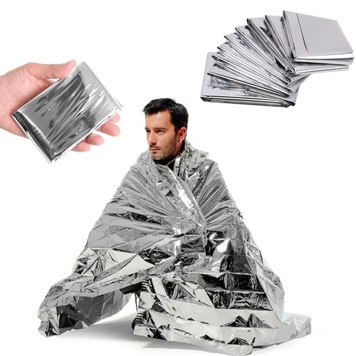 10x emergency foil blanket - foil,