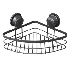 Corner Shower Basket Black