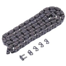 Open control chain with rivet