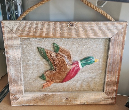 Vtg ceramic mallard - vtg, in