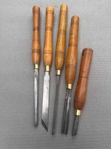 Vintage woodturning gouges - vintage,