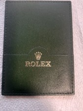 Genuine Rolex Green Guarantee Card Holder Wallet 30.01.34