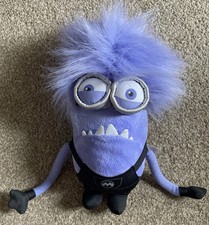 Despicable Me 2 Purple Minion Minions Soft Toy Plush Teddy 13inch/34cm Tall VGC