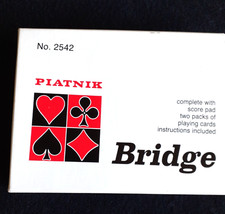 NEW Piatnik Bridge Playing