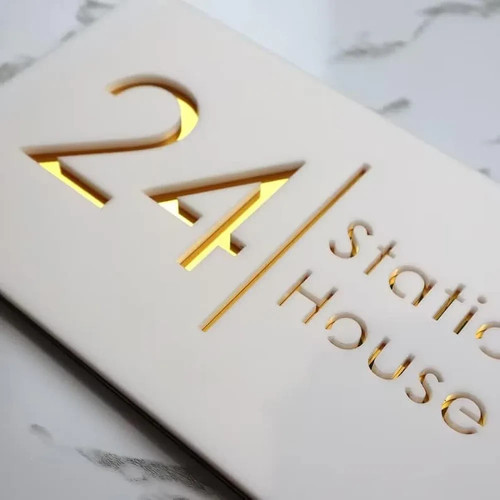 Name plate for - home, entrance