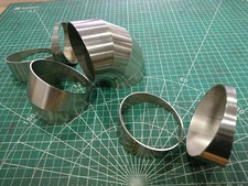 Aluminium tube pie cut 45 - cut,