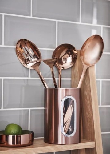 Copper coat rose gold utensil - copper,