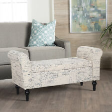 Bedroom Ottoman Seat w/ Storage Nordic Upholstered Long Bench Stool Footrest
