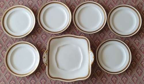 Heathcote china cake - 6, plates