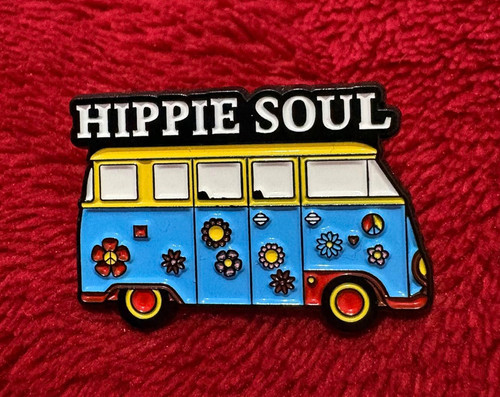 Hippie soul enamel pin 60 - soul, 60's