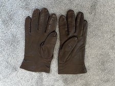Ladies M&S St Michael Vintage Leather Gloves Size 6.5