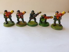 Warhammer 40k imperial guard  cadian special weapons  x 5  metal classic oop