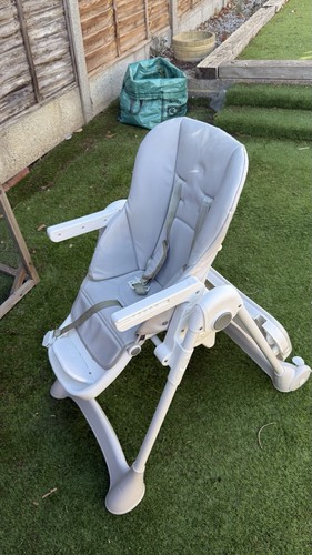 Grey white baby high chair - &,
