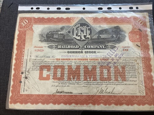 Railroad company common stock - railroad,