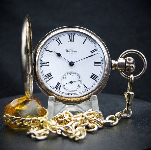 Antique waltham 17j gold - waltham,