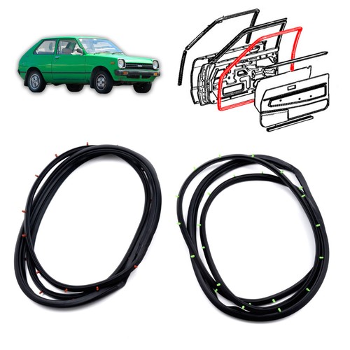Front door weatherstrip - front,