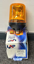 LAP 121 Amber 12V Rotating Beacon - Single Bolt Fix