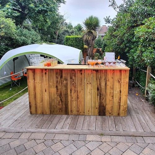 Wooden mobile bar - mobile, hire