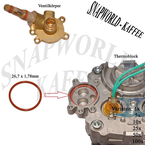 Valve body gasket thermoblock - body,