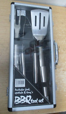 Boxed 3 Piece Barbecue Tool Set - Stainless Steel Finish