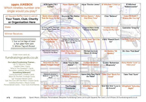 Music fundraising cards - music,