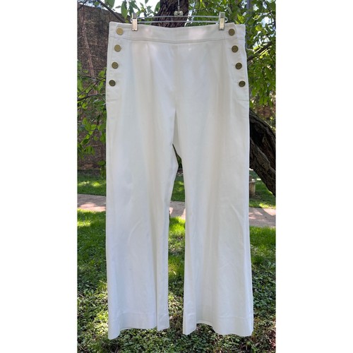 Max mara white sailor trousers - max,