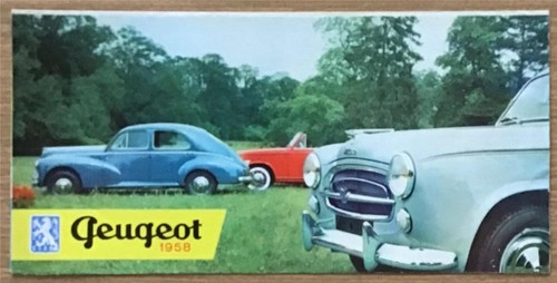 Peugeot 1958 range - range, sales