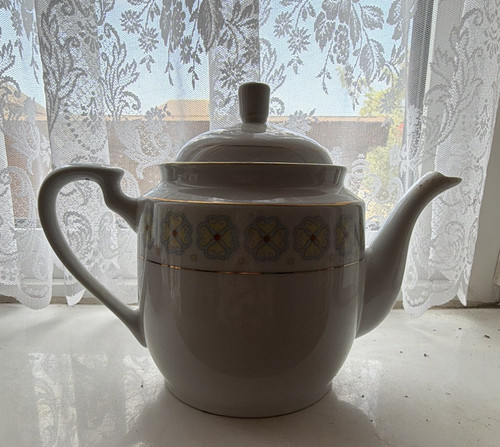 Fine china ceramic teapot - fine,