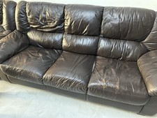 Black Leather Sofa Set with Recliner 1, 2, 3 Seater