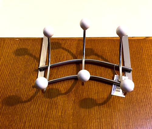 Solid metal chrome hook - metal/chrome,