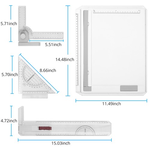 Technical drawing board set - a4,