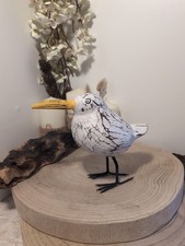Wooden Abstract Seagull Ornament