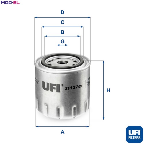 Oil filter 127 for ford - 23.127.02,