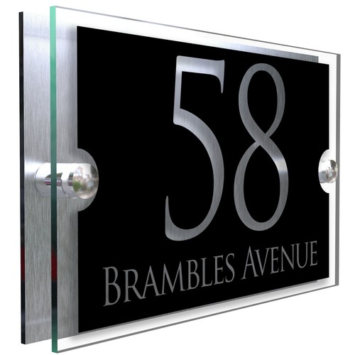 House number plaques door - number,