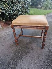 Victorian Antique Leather Footstool