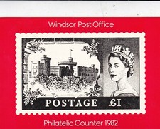 Windsor Post Office Philatelic Counter Postcard FDI Special Cancellation VGC a