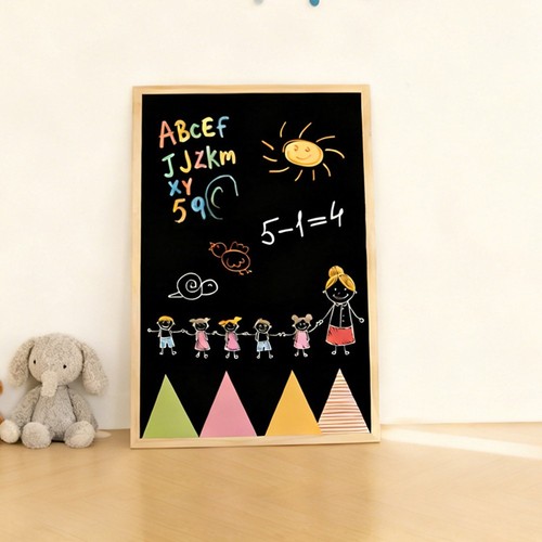 Wooden whiteboard blackboard - wooden,