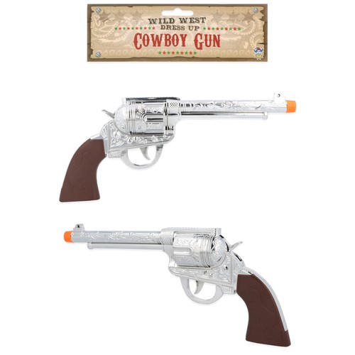 One silver cowboy pistol toy - cowboy,