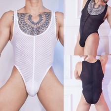 Striped See Through Mens