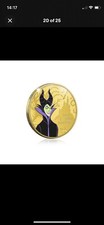 Disney Villains Gift Collectable Gold Plated Coin Limited Edition Collection