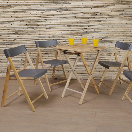 Folding teak garden - folding, table