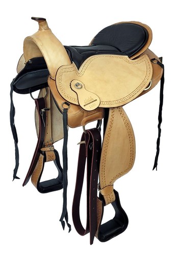 Western treeless saddle - western,