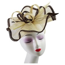 Women's Large Sinamay Feather