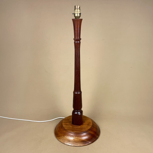 Large turned wooden - large, lamp